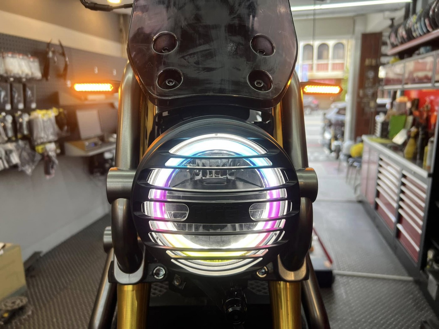 SYM KRN 改裝-Ghost大燈罩