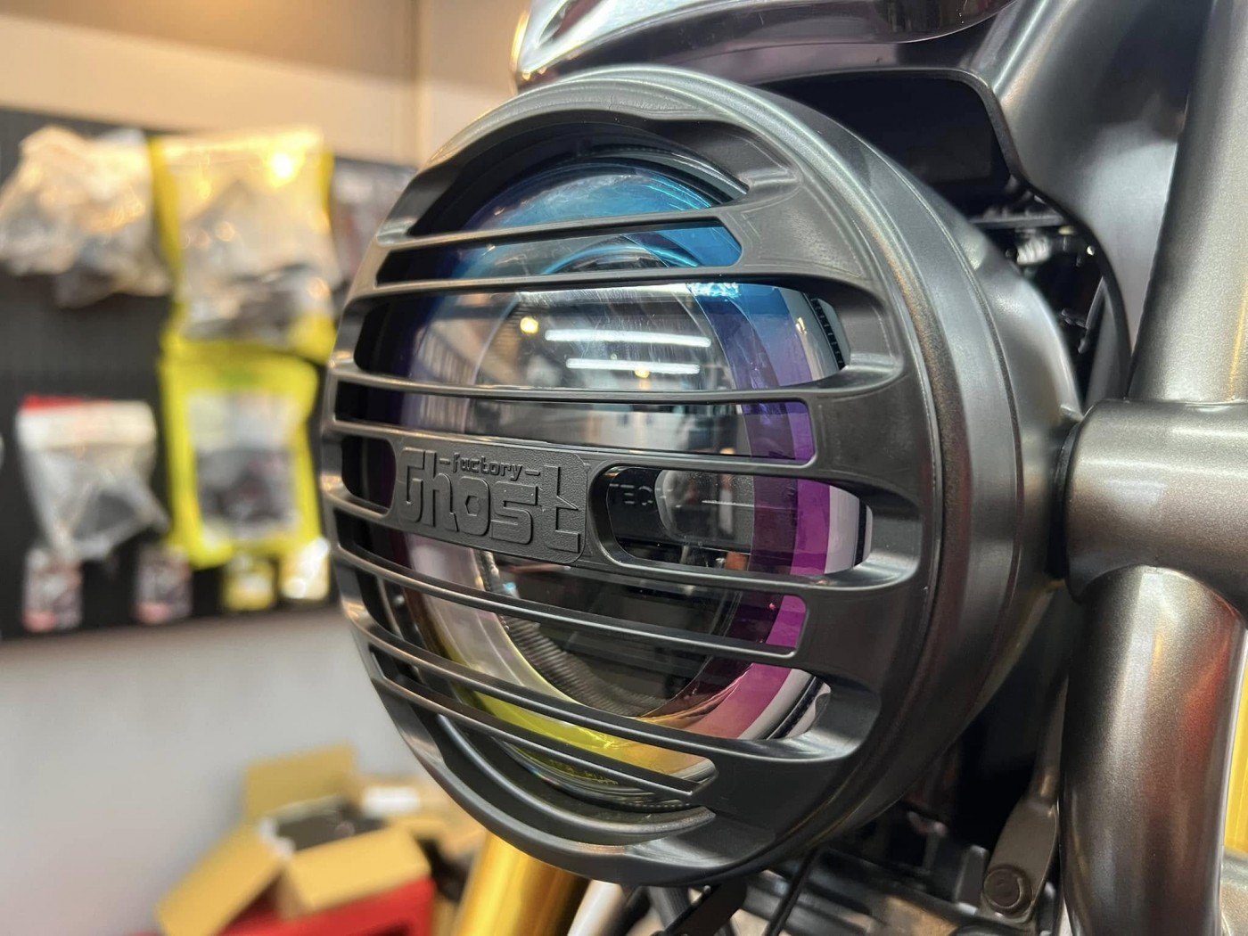 SYM KRN 改裝-Ghost大燈罩-1